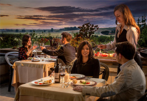 terrazza con cene per coppie a tarquinia