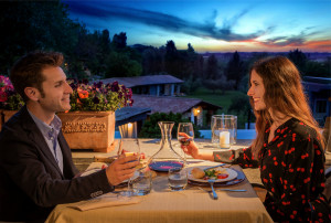 cena romantica bordo piscina