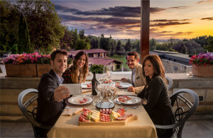 selfie a tarquinia cena romantica