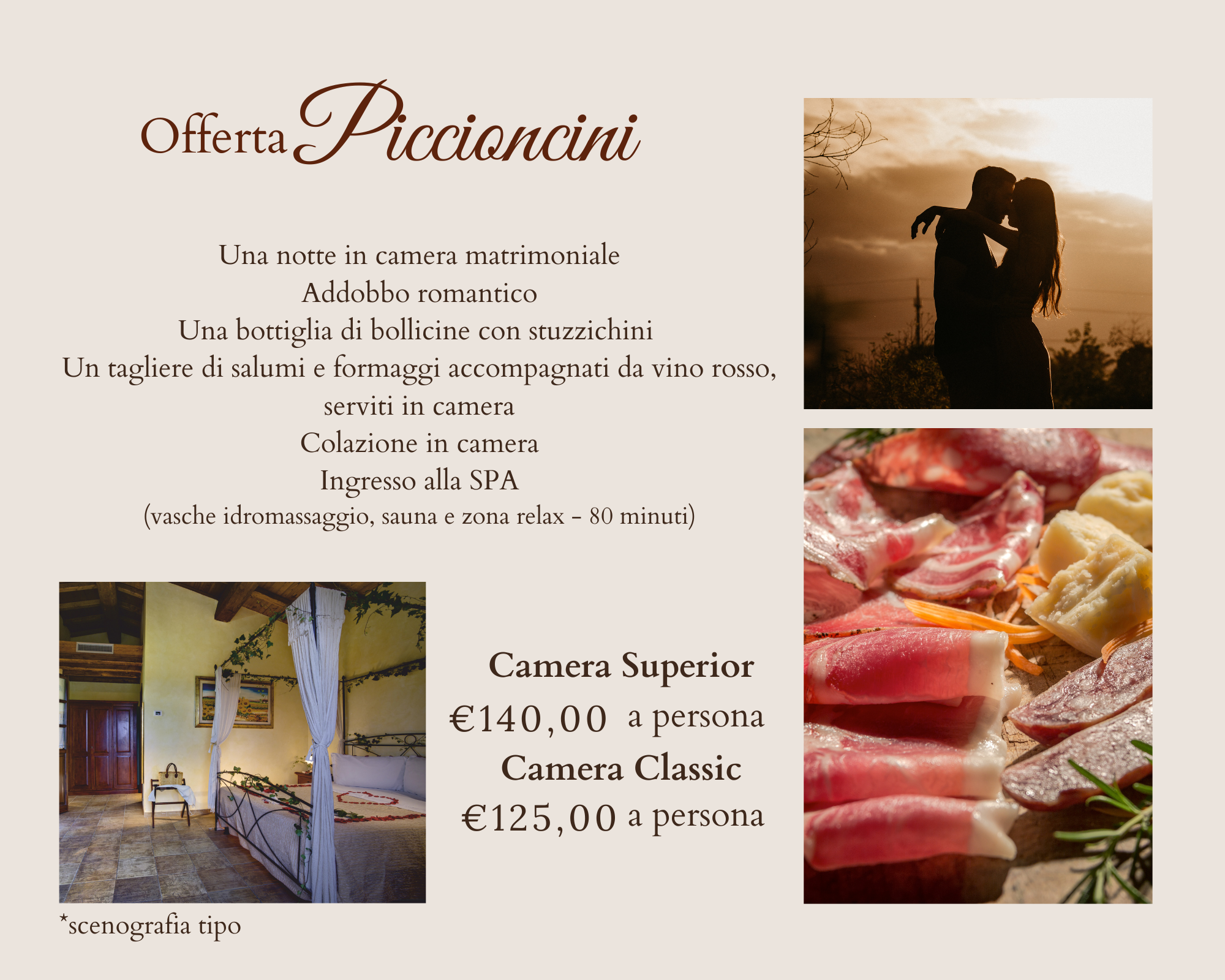 Offerta piccioncini hotel romantico a Tarquinia nel Lazio vicino Roma