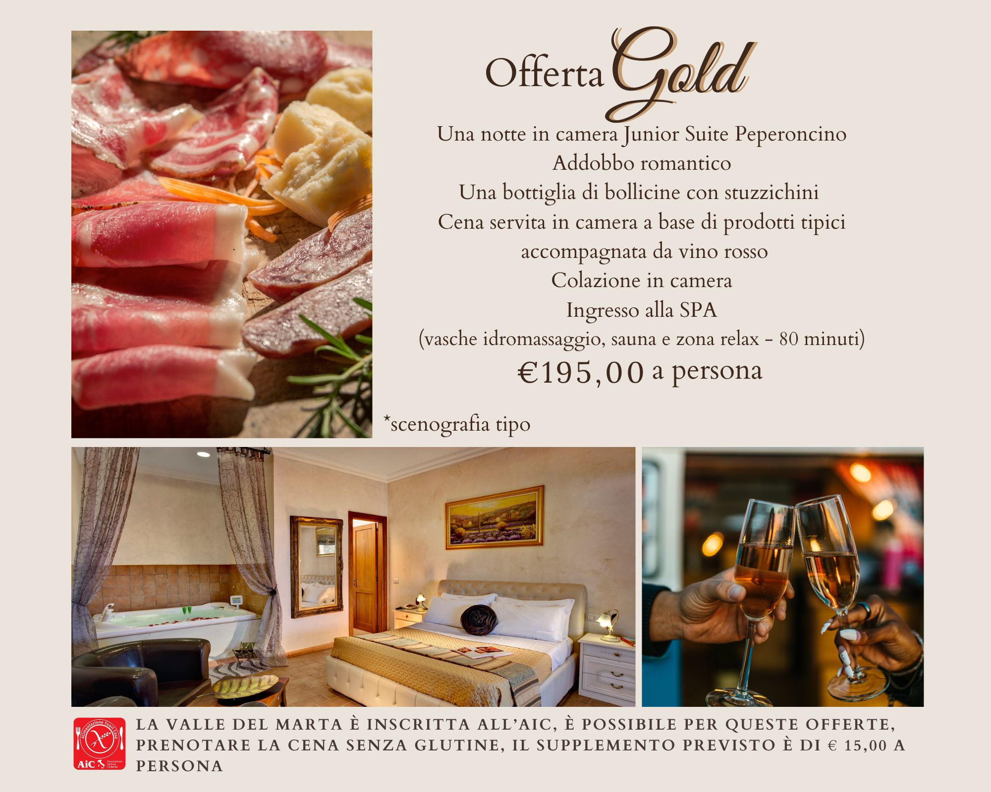 offerta per le coppie hotel Valle del Marta a Tarquinia vicino Roma nel Lazio